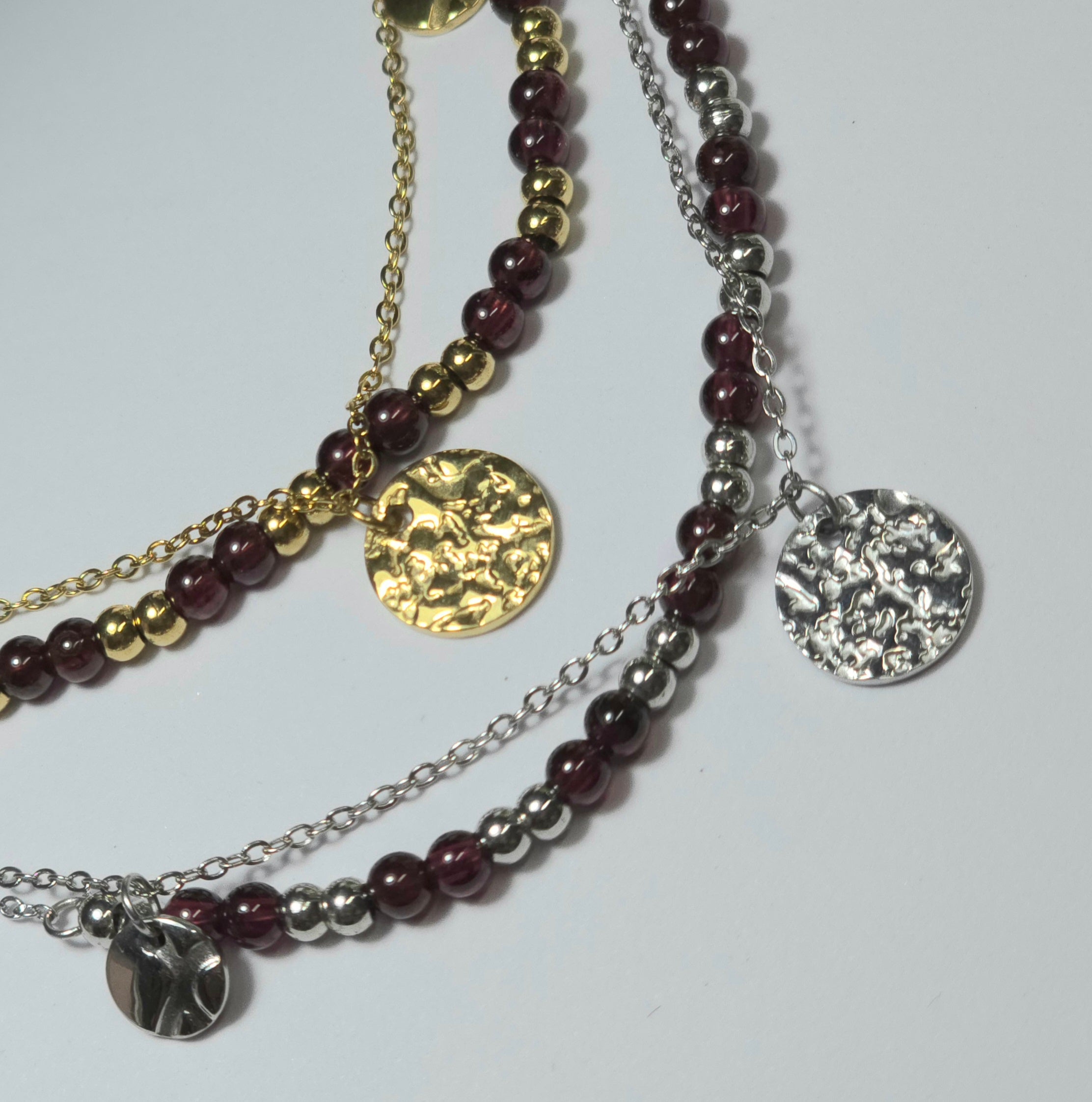 Chaine de cheville Grenat