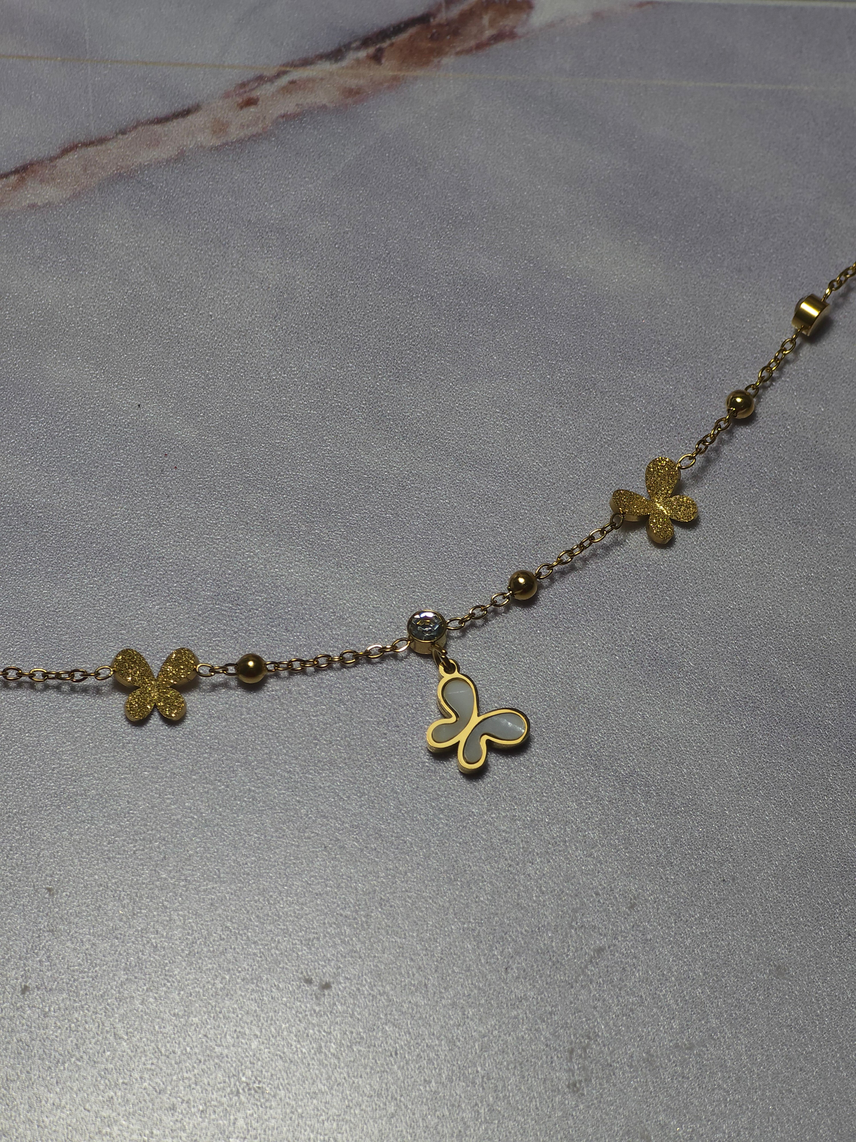 Chaîne de cheville Papillon
