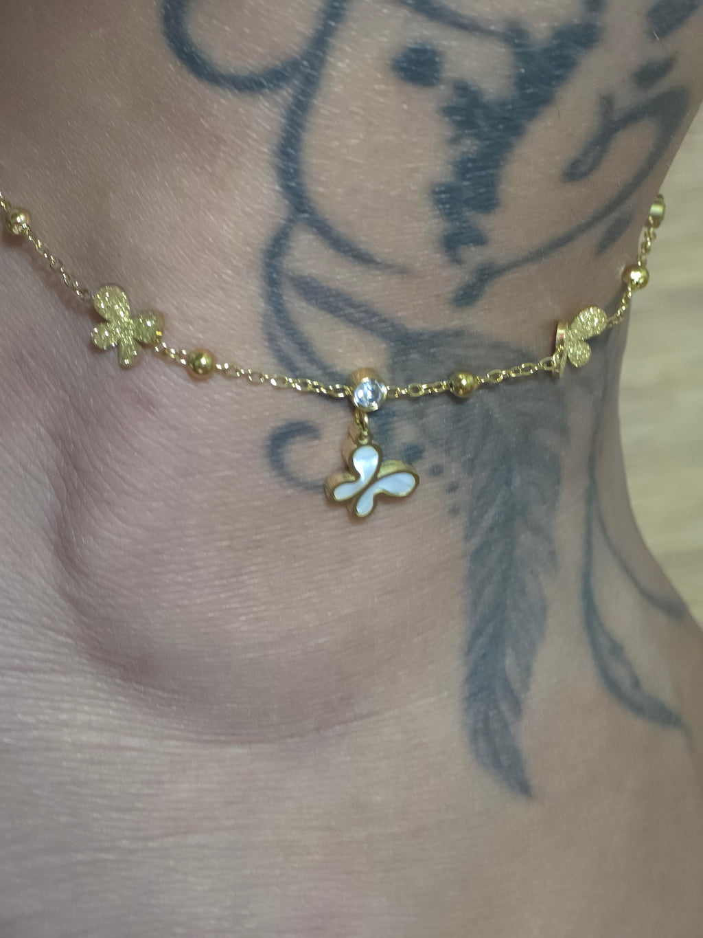 Chaîne de cheville Papillon