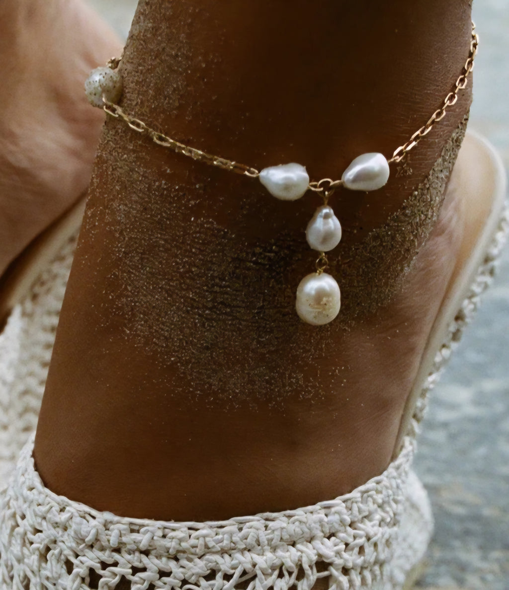 Chaîne de cheville Perles